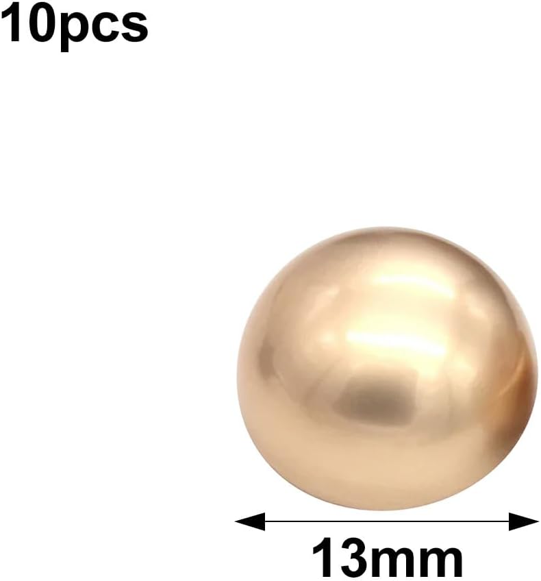 أزرار خياطة ذهبية 13 مم نصف دائرية 10 قطع للمعاطف والسترات الواقية من الرياح وحقائب التريكو - Image 2